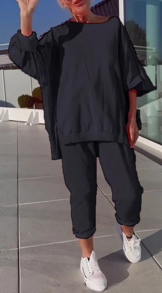 Women’s Loungewear | Loose Pullover and Ankle Pants