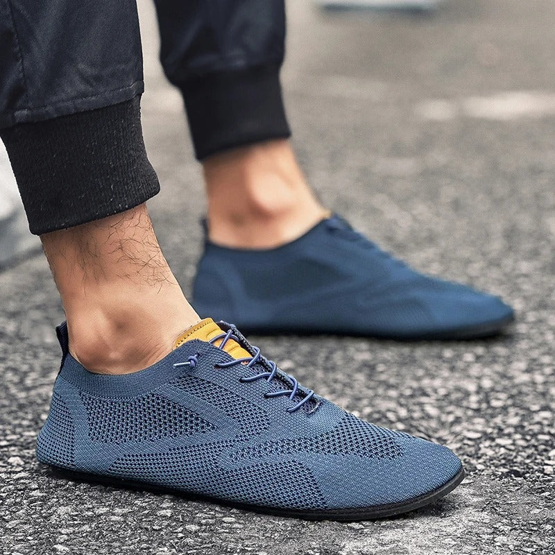 Men's Slip on Shoes | Low-Top Knit Lace Detail