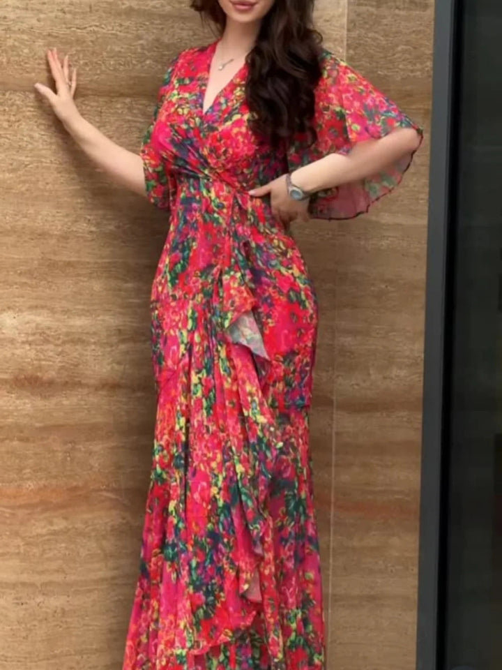 Women’s Dress | Retro Wrap-Style Silhouette