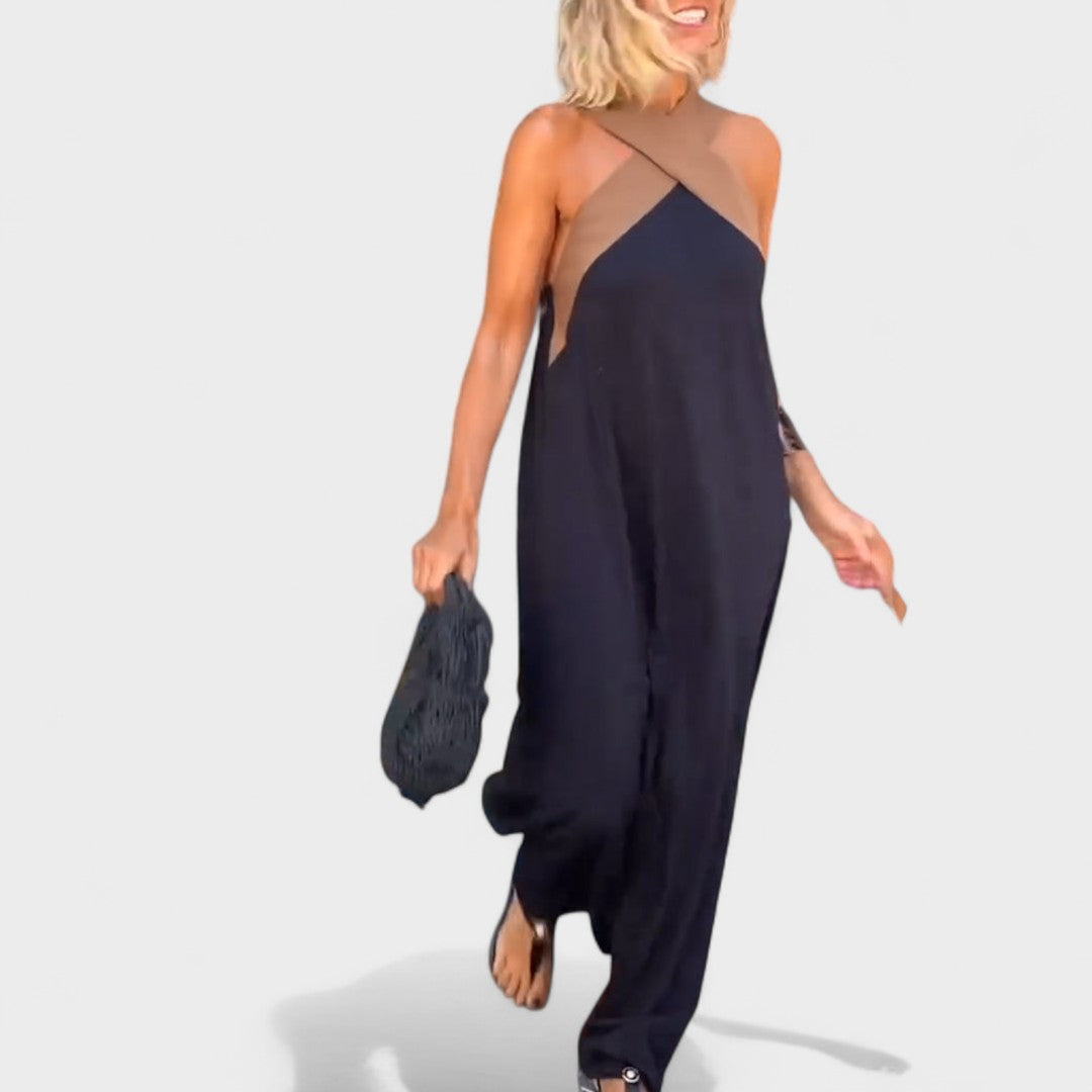 Women’s Dress | Sleeveless Maxi with Cross Straps