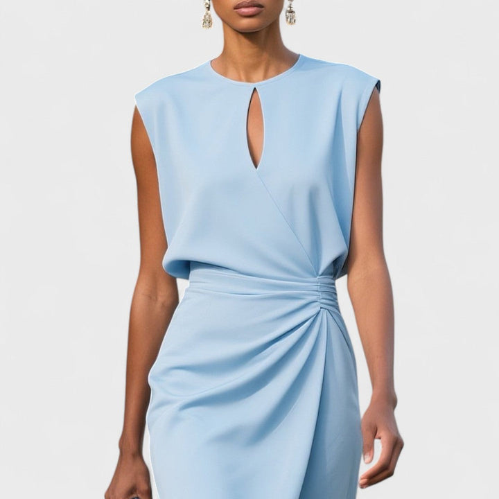 Women’s Dress | Sleeveless Keyhole Midi