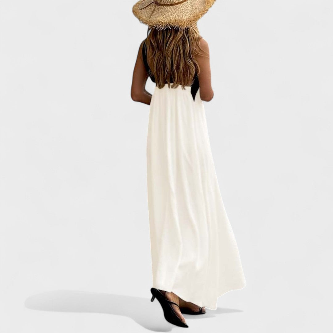 Women’s Dress | Sleeveless Maxi with Cross Straps