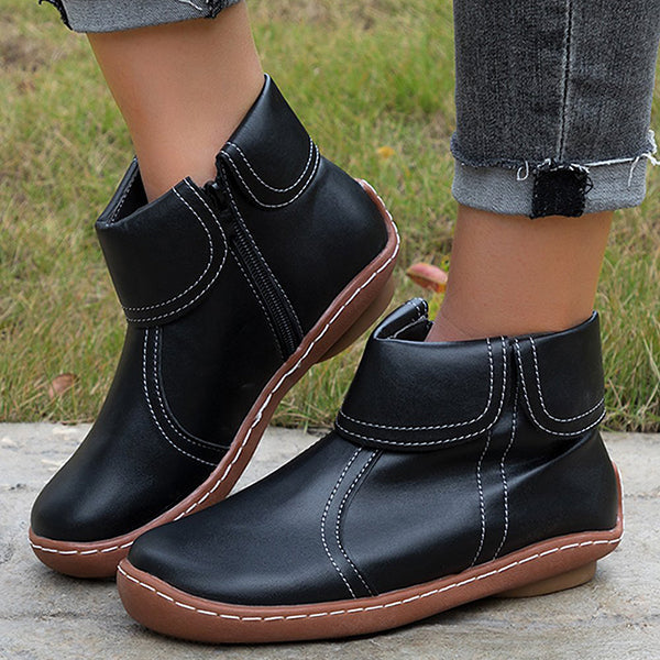 Boots for Women | Vintage-Style Contrast Stitching