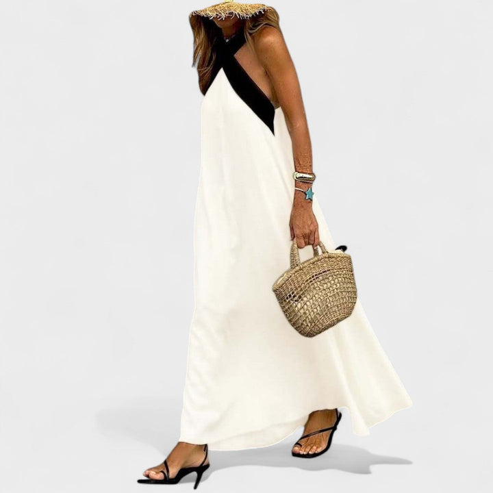 Women’s Dress | Sleeveless Maxi with Cross Straps
