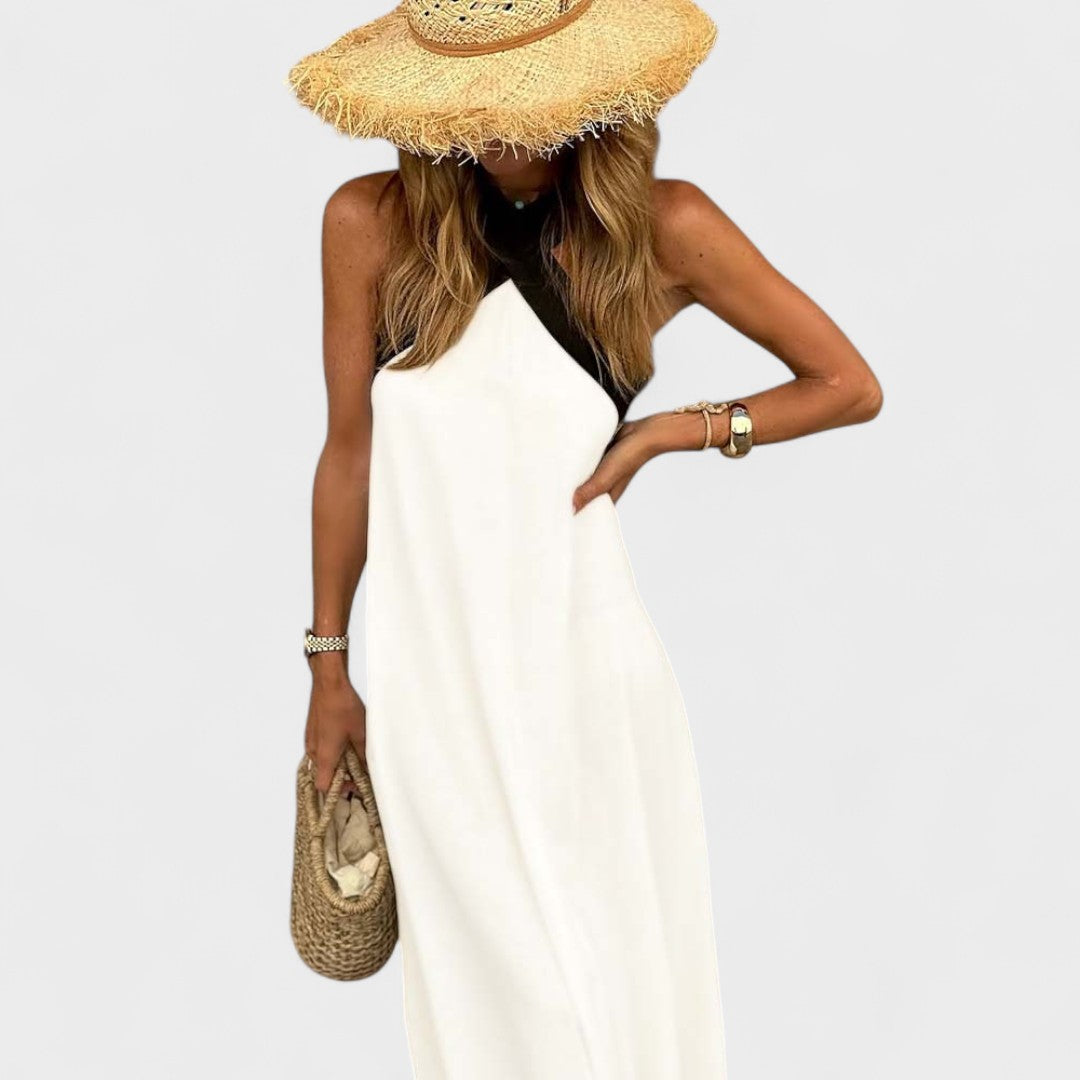 Women’s Dress | Sleeveless Maxi with Cross Straps