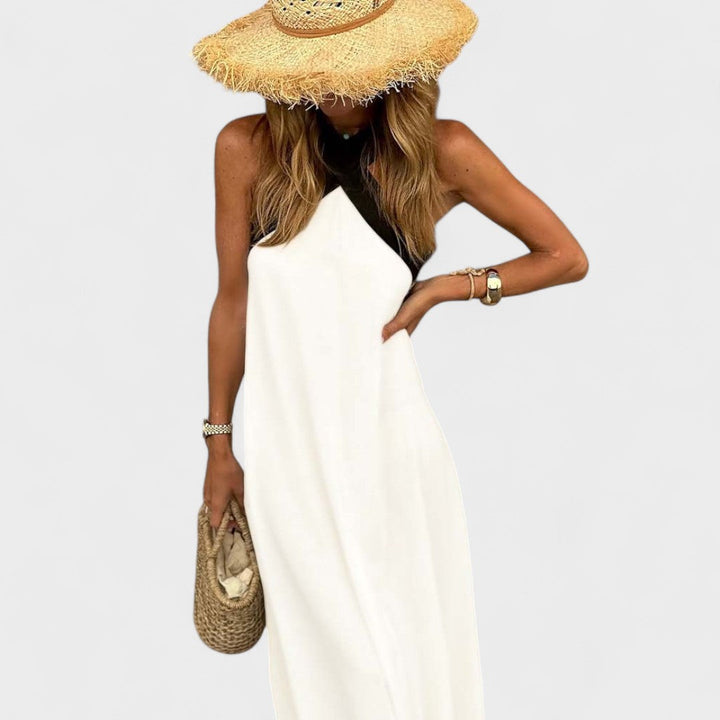 Women’s Dress | Sleeveless Maxi with Cross Straps