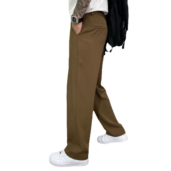 Men’s Trousers | Straight Leg Pleated Front