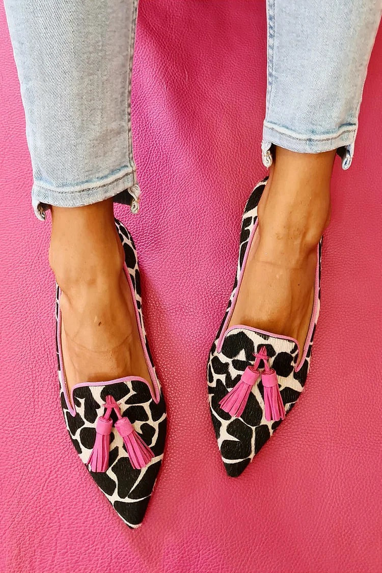 Loafers for Women | Pointed Animal Print
