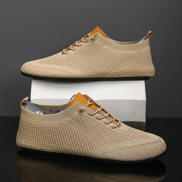 Men's Slip on Shoes | Low-Top Knit Lace Detail