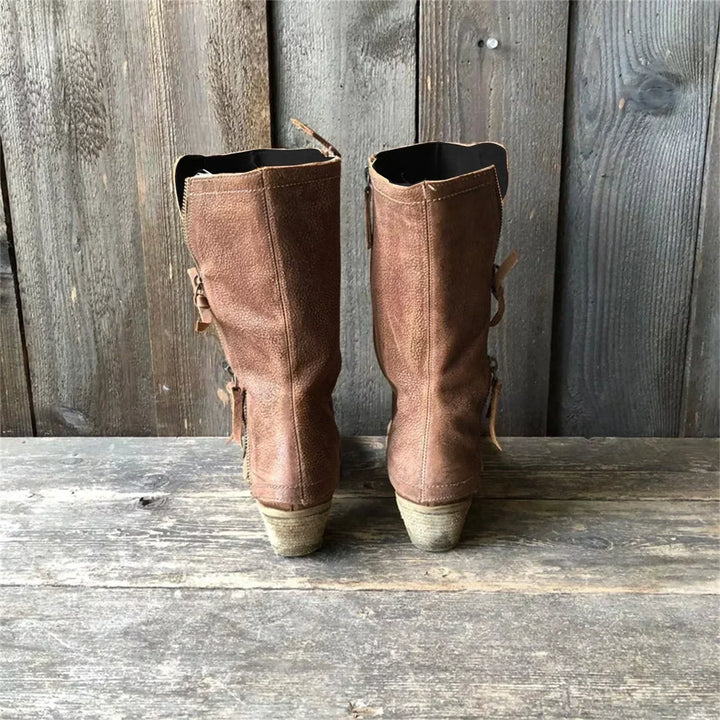 Boots For Women | Side Zip Closure Seam Detailing