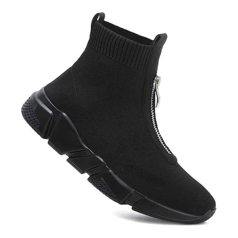 Boots For Women | Slip On Zipper Detail
