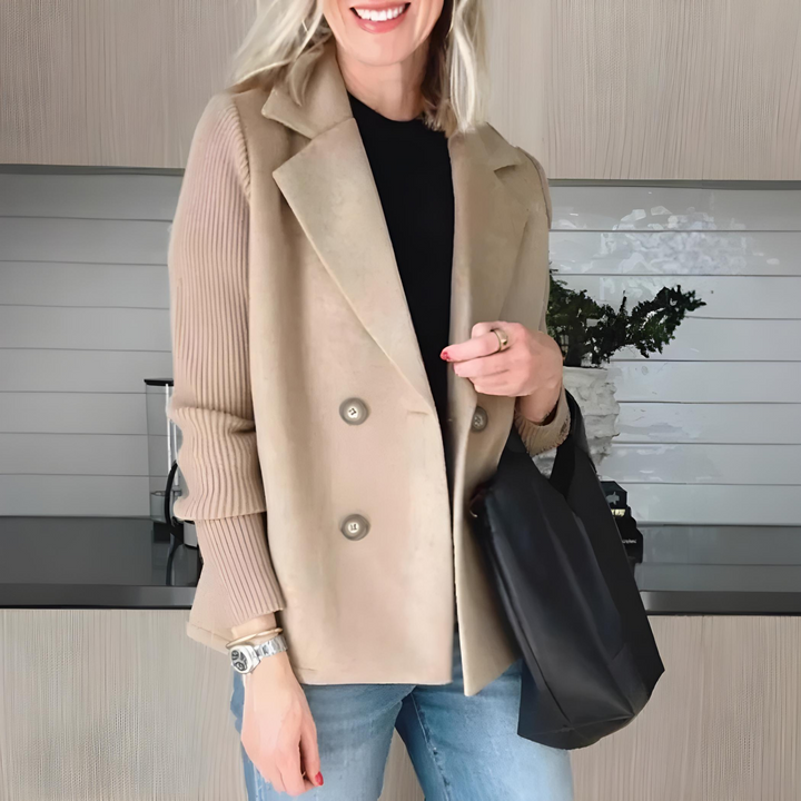 Women's Coat | Structured Lapel Design