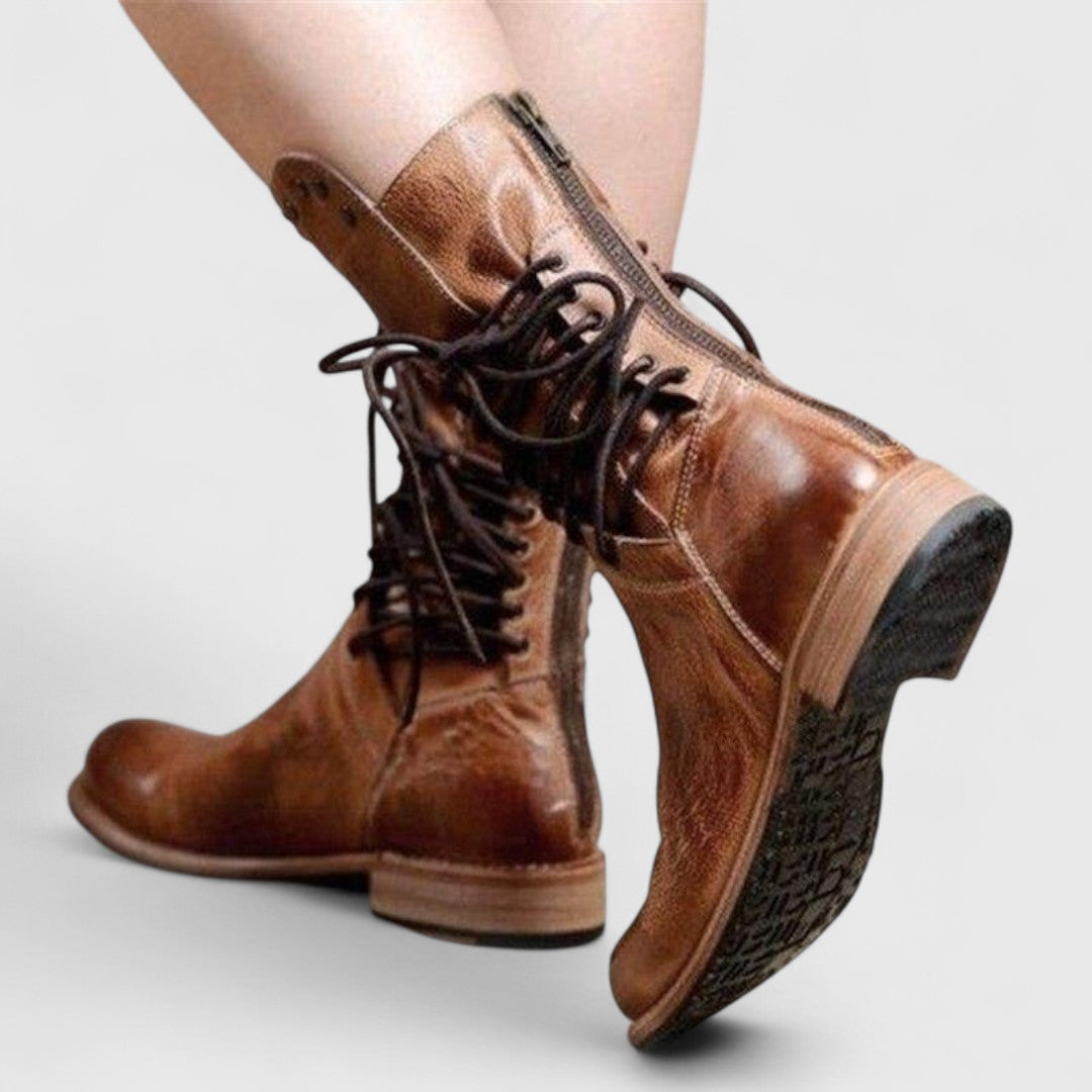 Boots For Women | Lace-Up Stud Detail