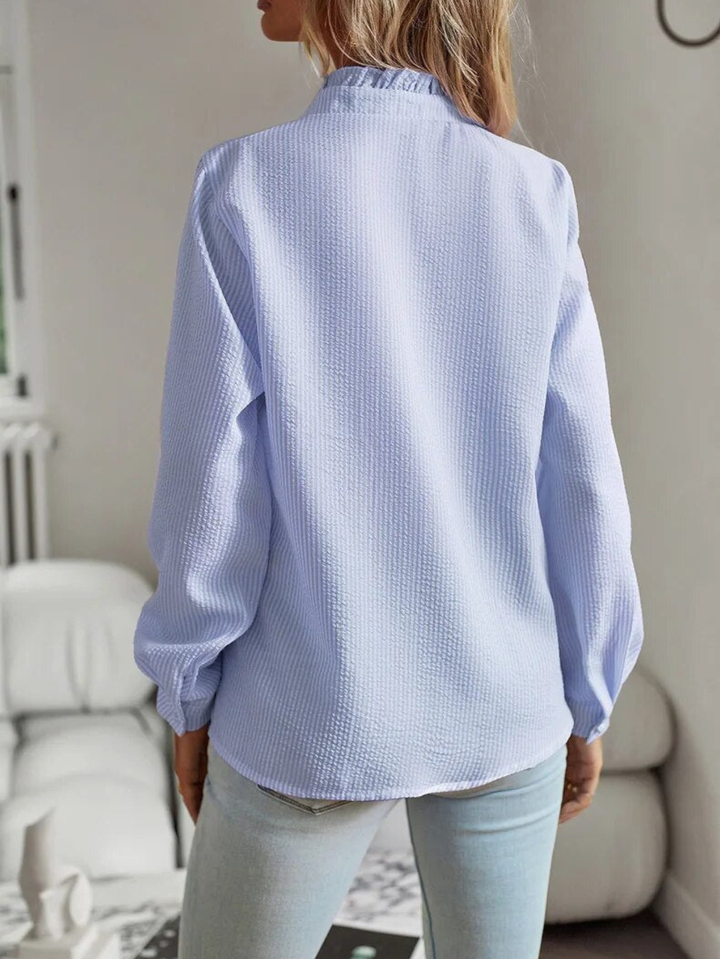 Women’s Blouse | Ruffled Front Detail