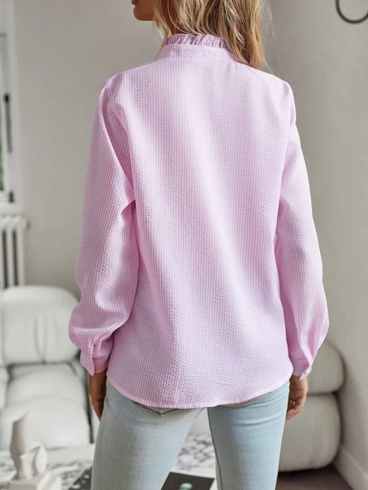 Women’s Blouse | Ruffled Front Detail