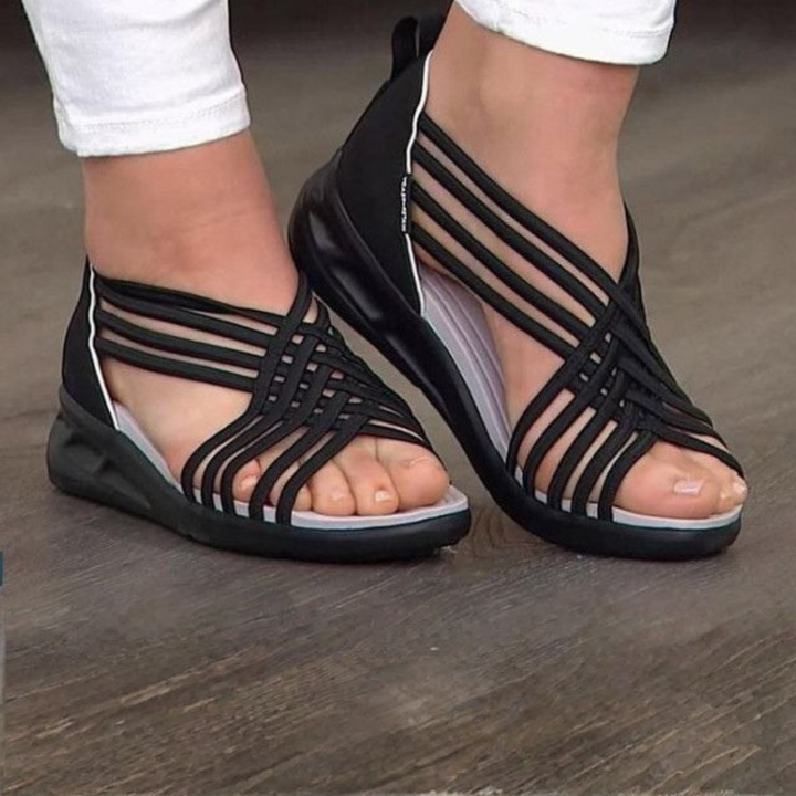 Sandals For Women | Multi-Strap Closed Heel Section