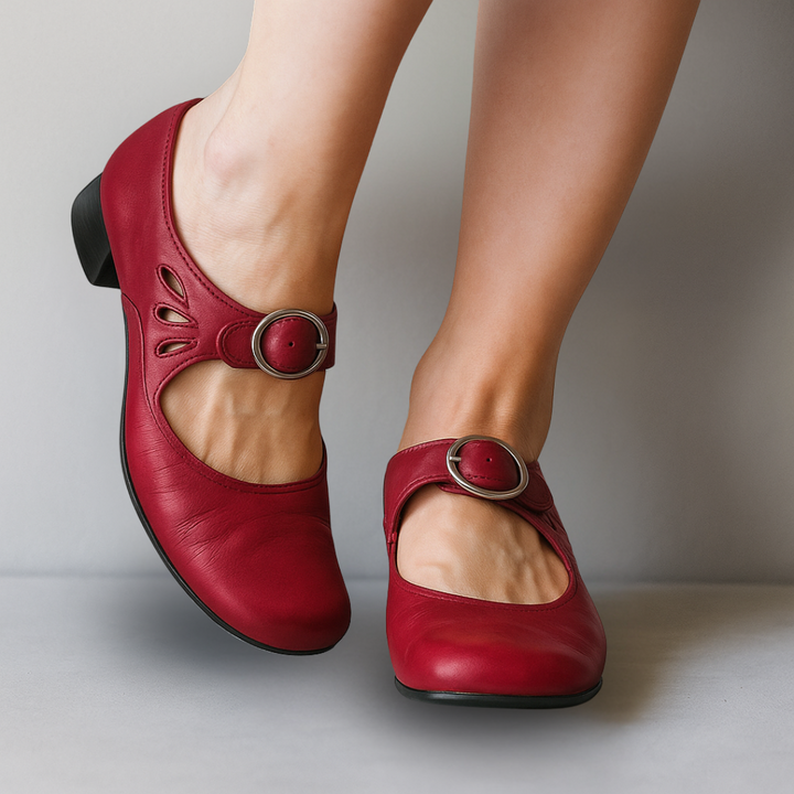 Mary Jane Shoes For Women | Block Heel Buckle Strap