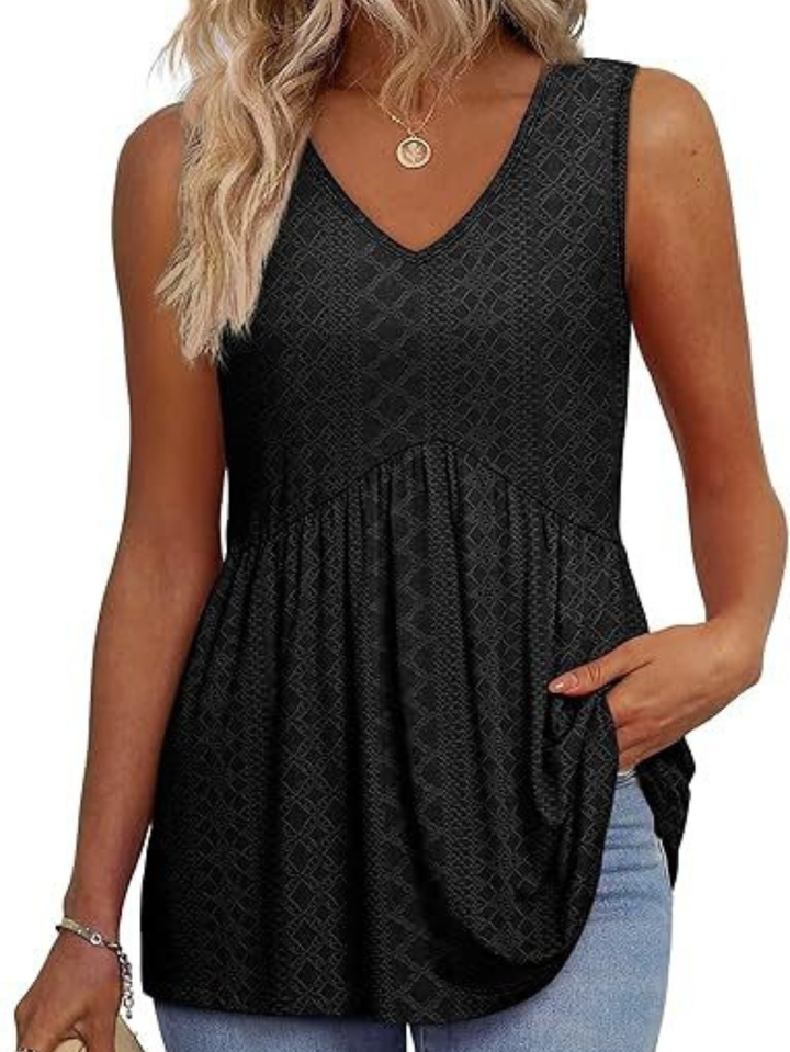 Women’s Top | Sleeveless Textured Design