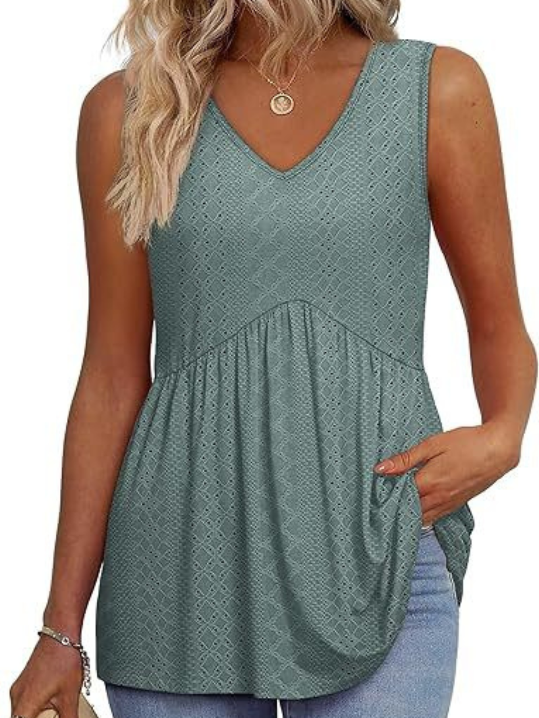 Women’s Top | Sleeveless Textured Design