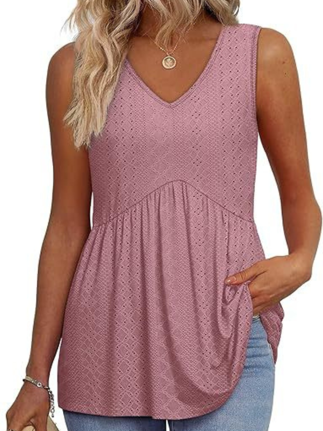 Women’s Top | Sleeveless Textured Design