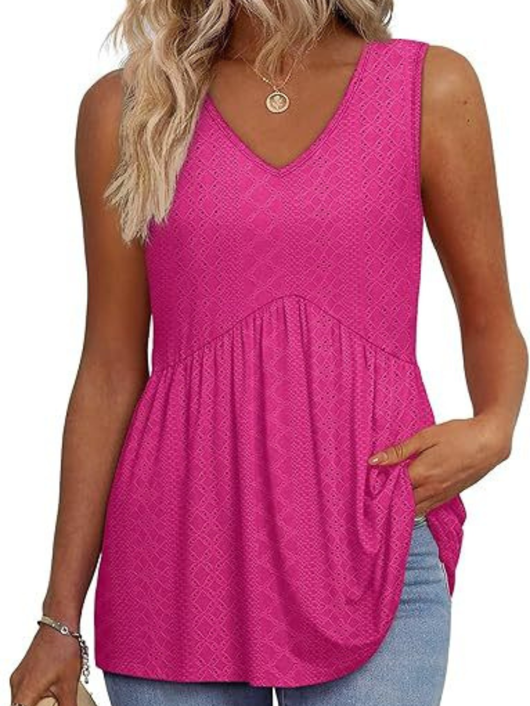 Women’s Top | Sleeveless Textured Design