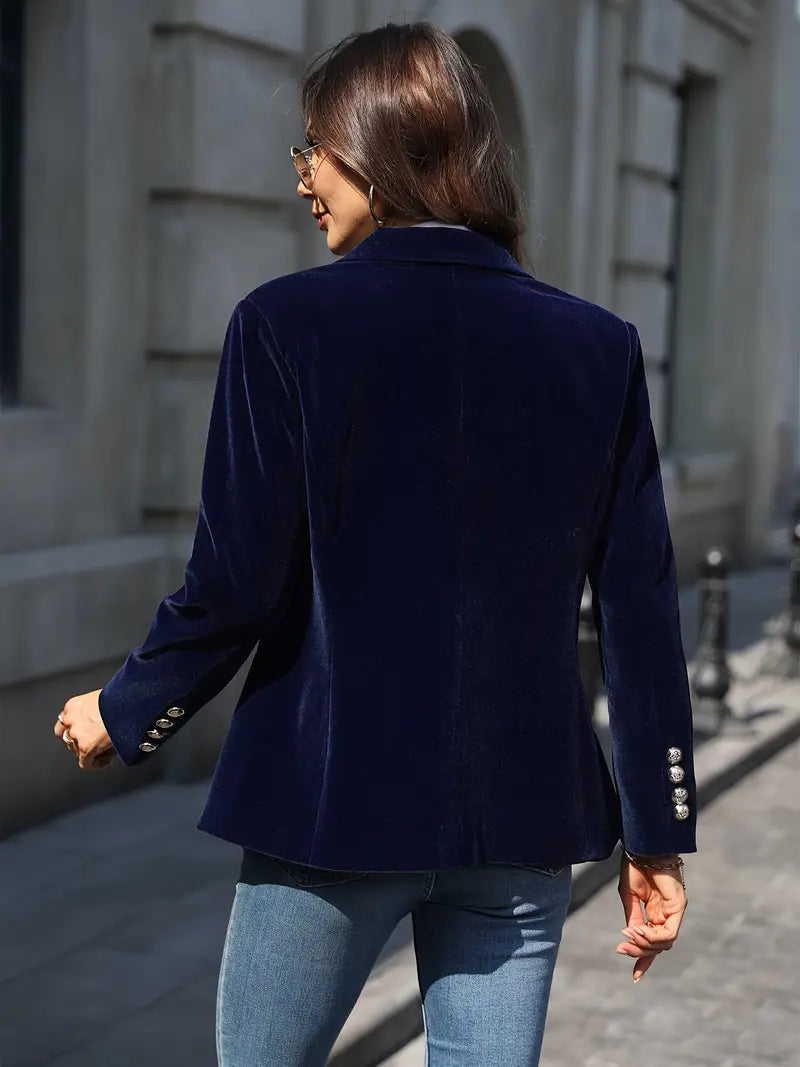 Women's Blazer | Single Button Notched Lapel