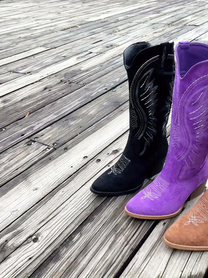 Cowboy Boots for Women | Western Embroidered Detailing