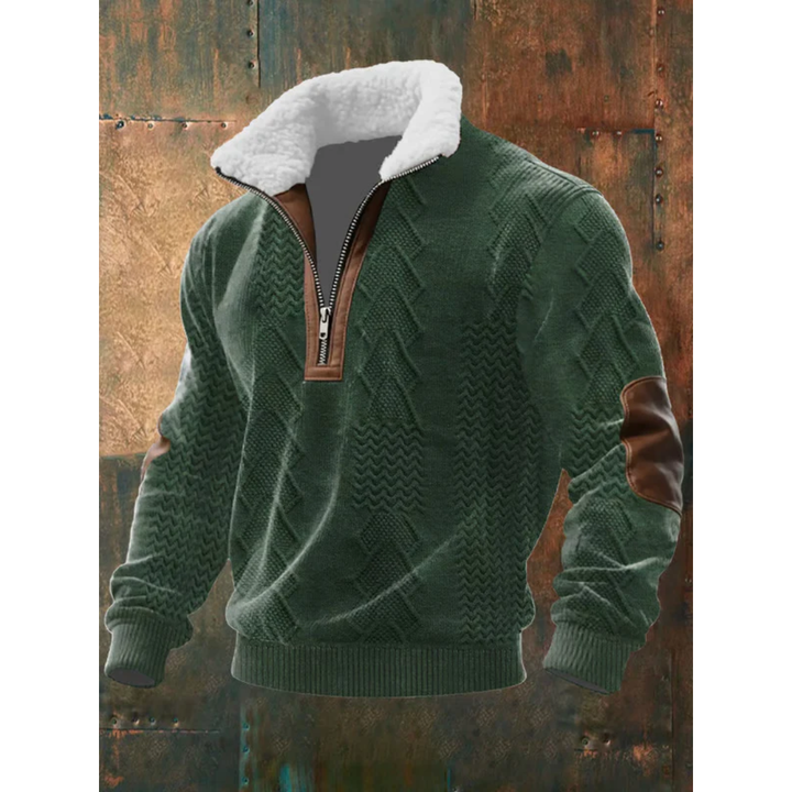 Men's Sweater | Quarter-Zip Stand Collar