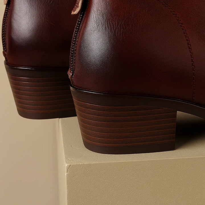 Boots For Women | Pointed Toe Smooth Shaft