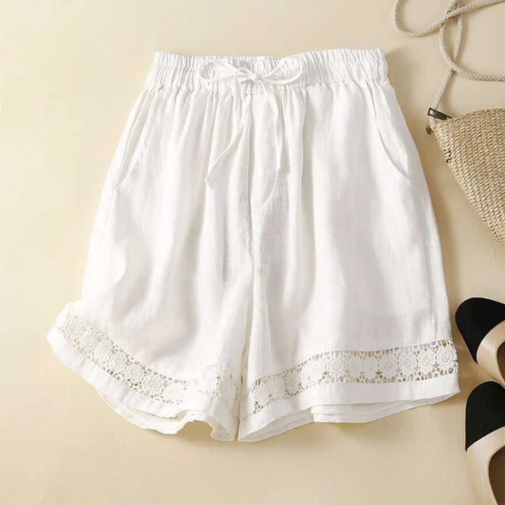 Women’s Shorts | Elastic Waist Lace Hem
