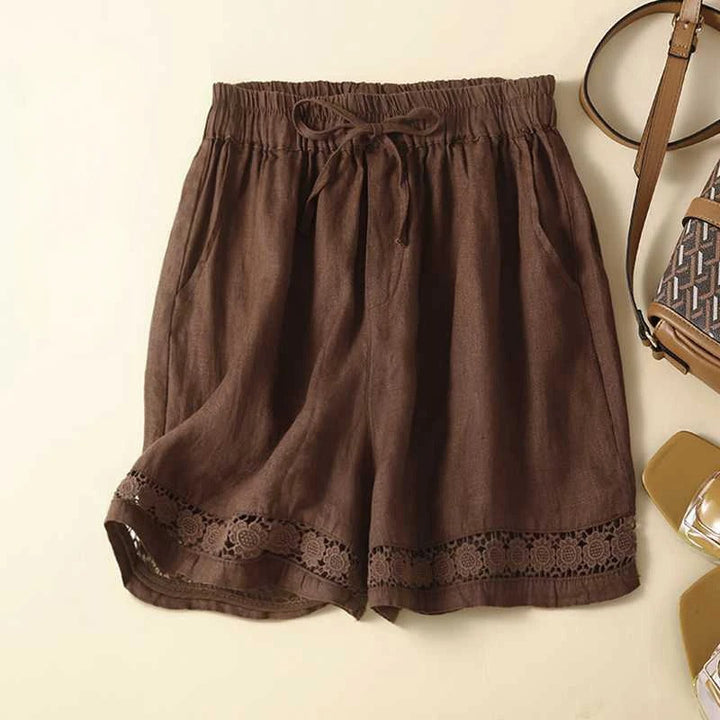 Women’s Shorts | Elastic Waist Lace Hem