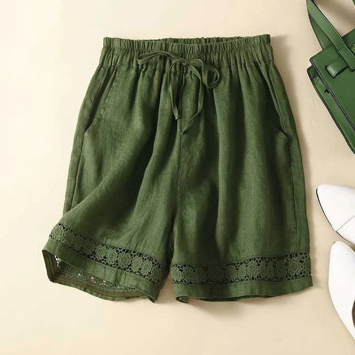 Women’s Shorts | Elastic Waist Lace Hem
