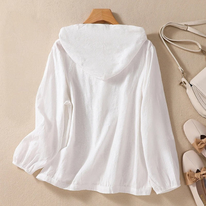 Women’s Blouse | Hooded Long-Sleeve