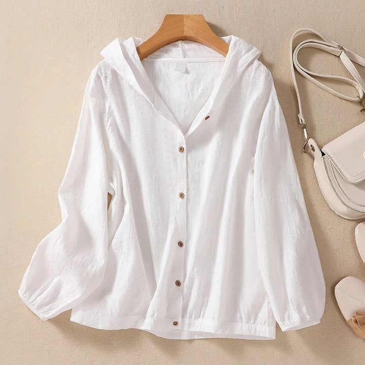 Women’s Blouse | Hooded Long-Sleeve