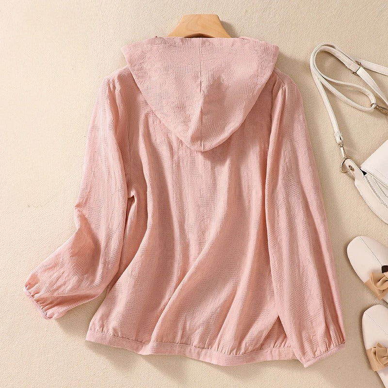 Women’s Blouse | Hooded Long-Sleeve