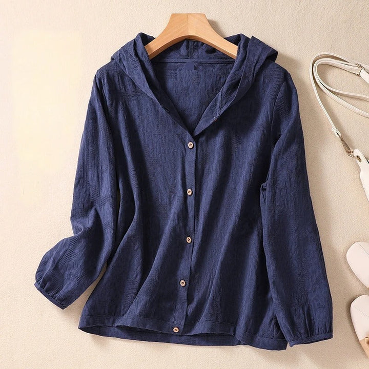 Women’s Blouse | Hooded Long-Sleeve