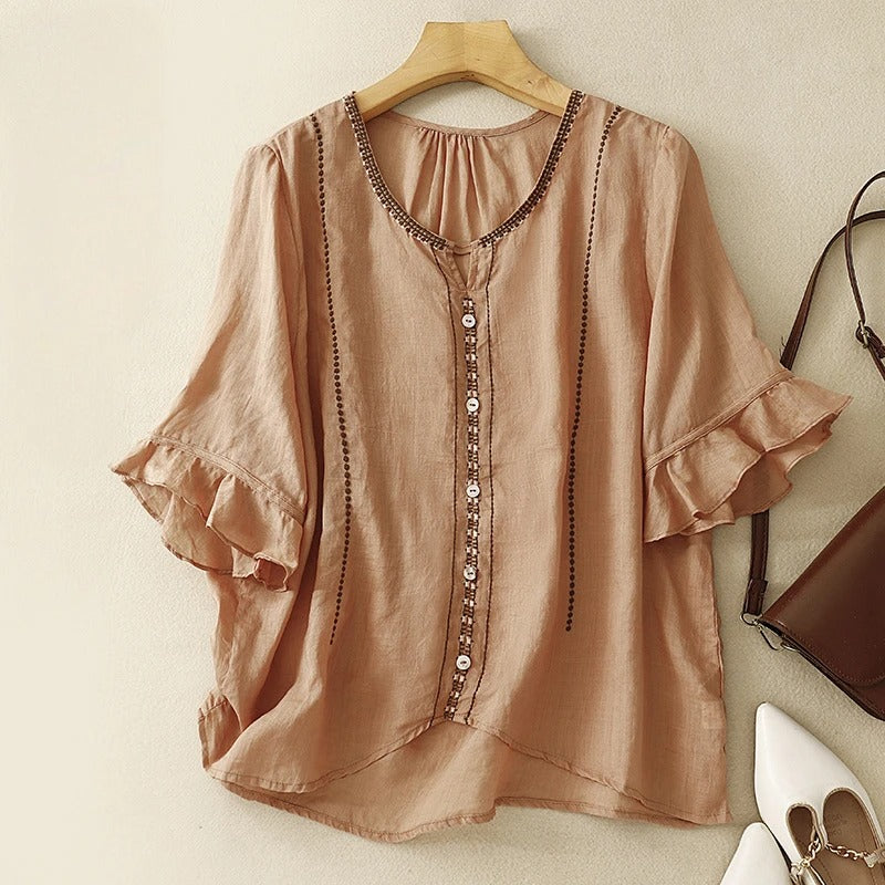 Women’s Blouse | Ruffle Sleeve