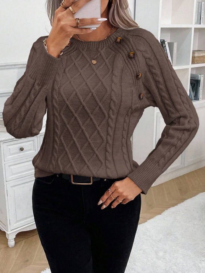 Women's Blouse | Button Details Decorative