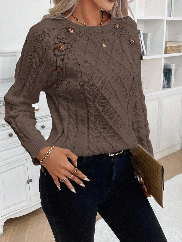 Women's Blouse | Button Details Decorative