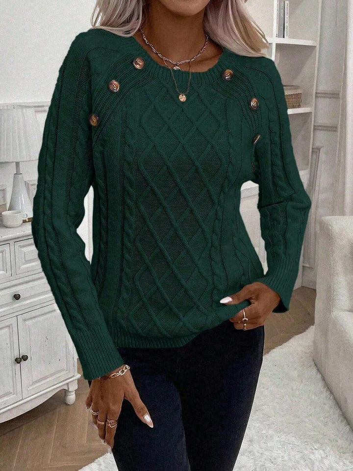Women's Blouse | Button Details Decorative