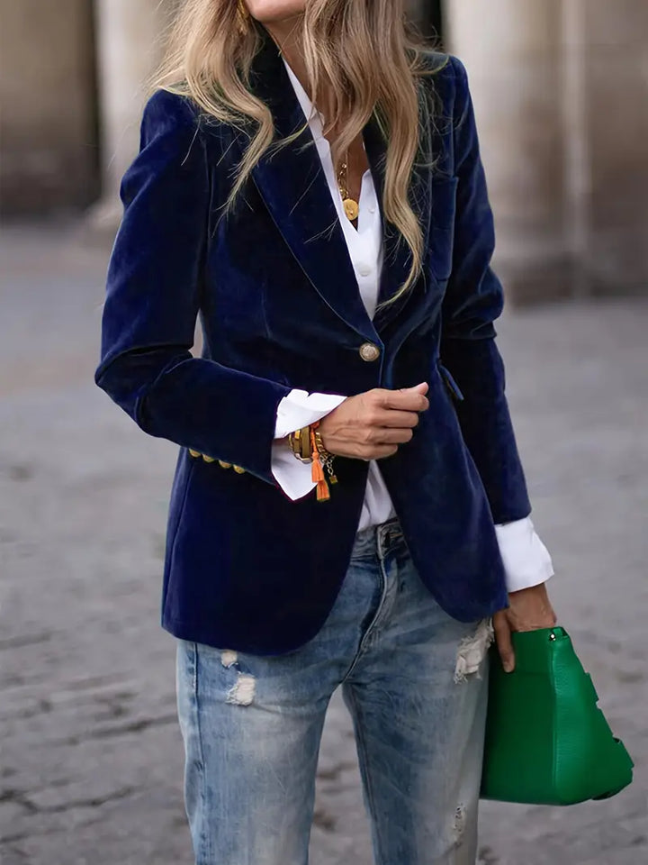 Women's Blazer | Single Button Notched Lapel