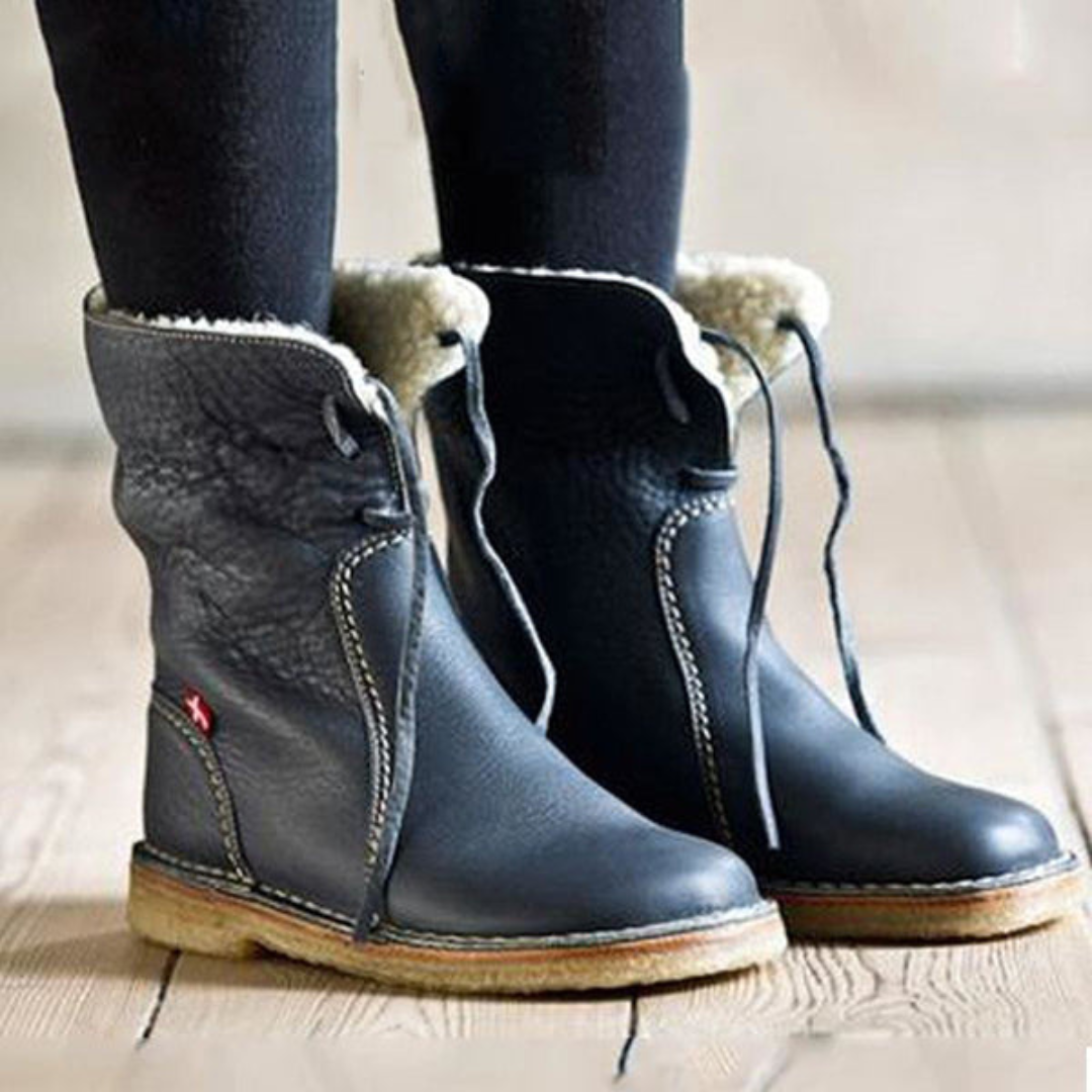 Boots For Women | Folded Cuff Ankle-Height