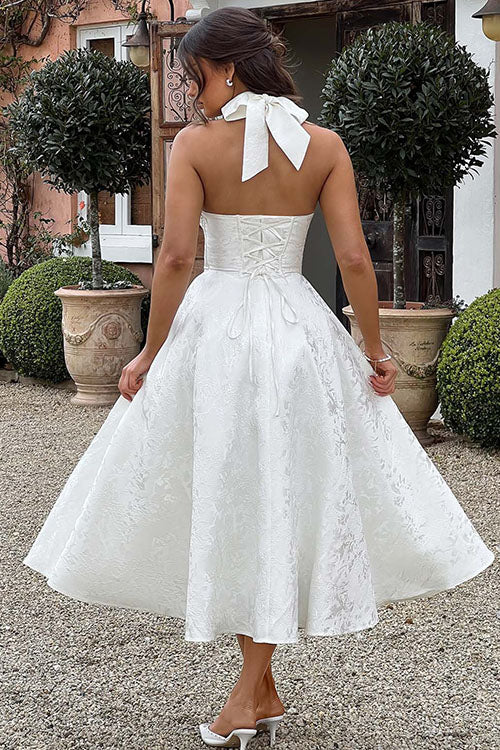 Women’s Dress | Halterneck V-Shaped Front Maxi