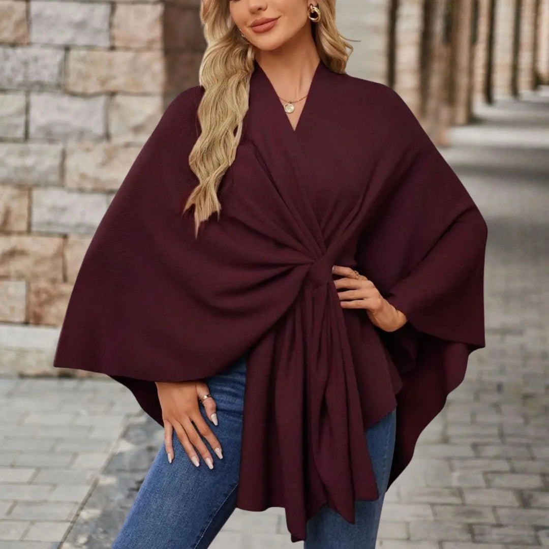 Women’s Poncho | Asymmetrical Hemline