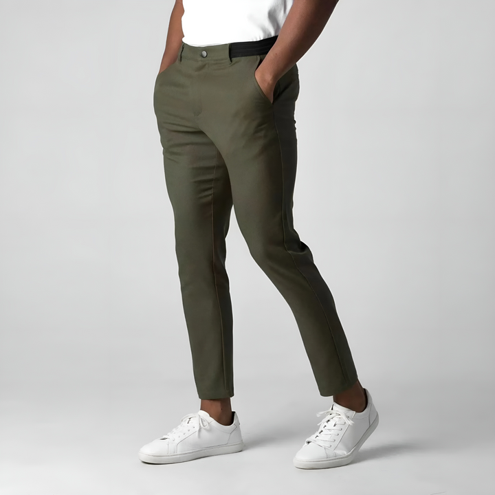 Men’s Trousers | Slim Leg Button Waist