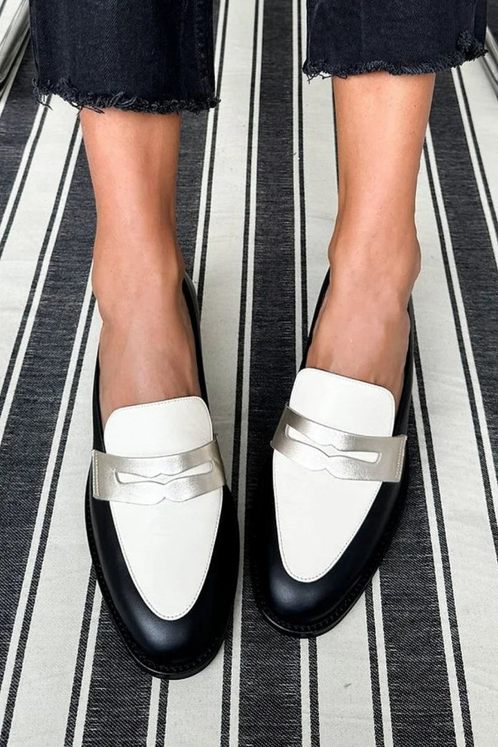 Loafers for Women | Two-Tone Decorative Strap