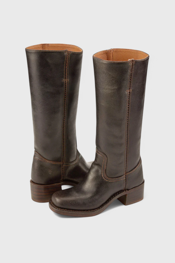 Boots For Women | Knee-High Rounded Front