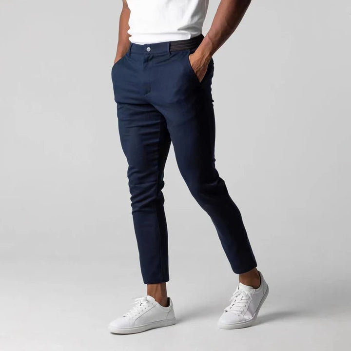 Men’s Trousers | Slim Leg Button Waist