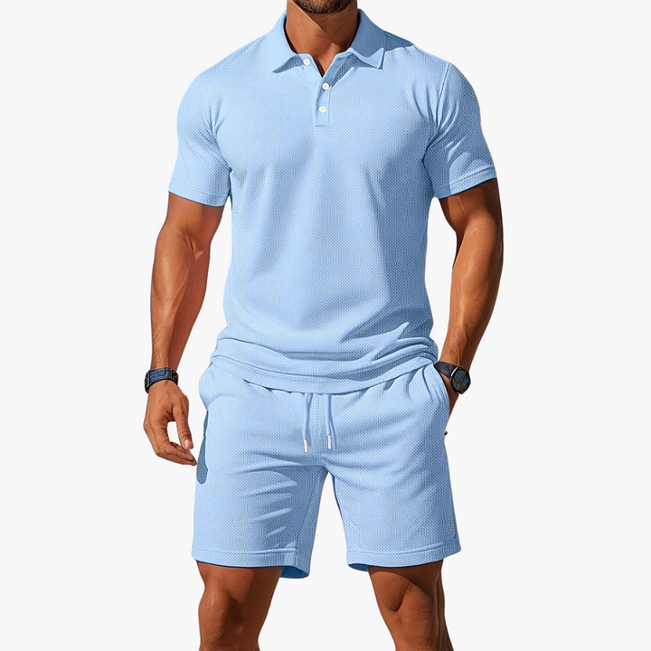 Men's Polo & Shorts Set | Drawstring