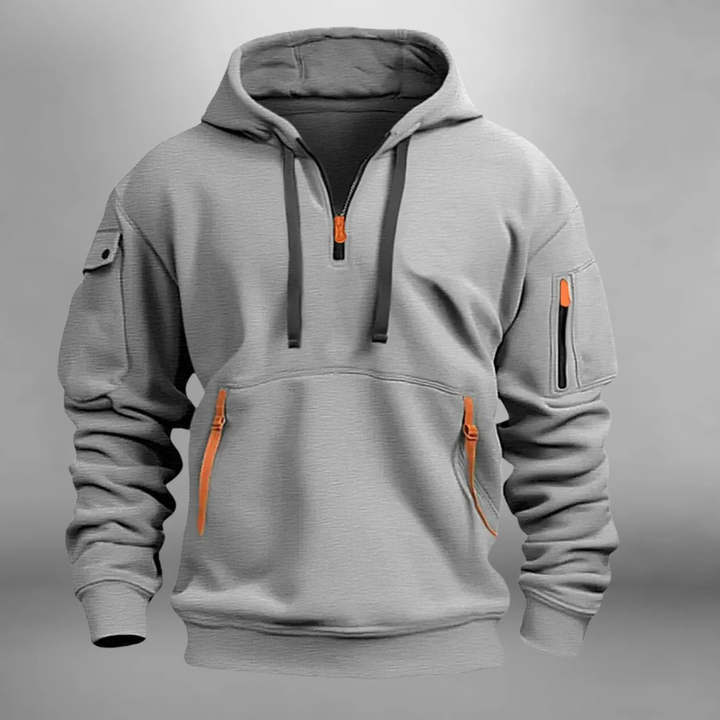 Men’s Hoodie | Quarter Zip Multi Pocket
